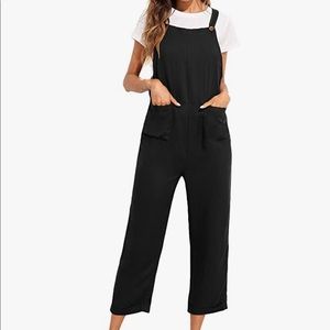 Black light weight overalls.